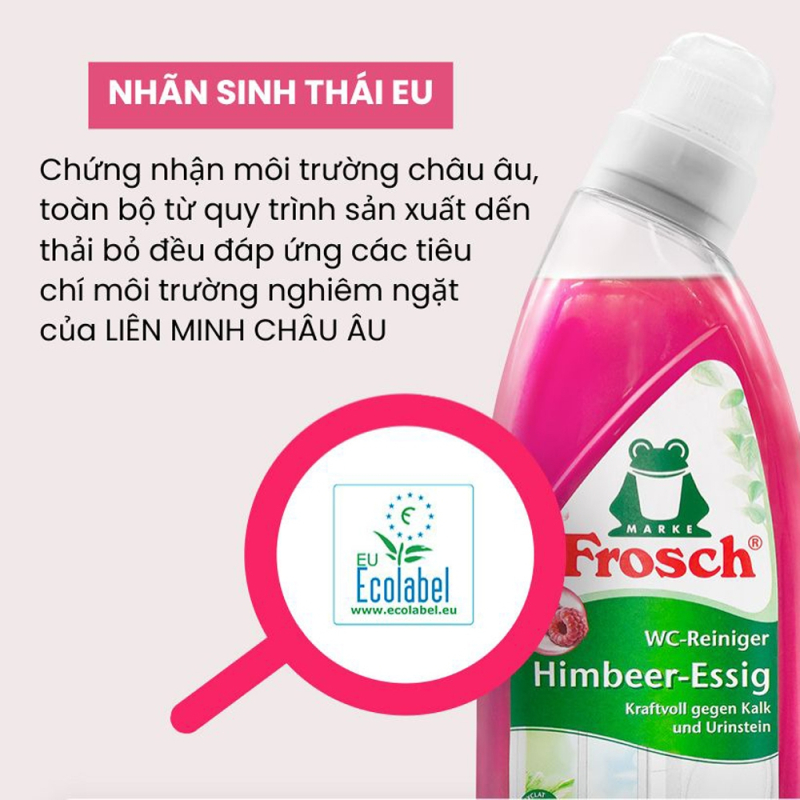Chai Dung Dịch Tẩy Bồn Cầu Frosch 750ml Hương Chanh